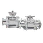304 Stainless Steel 3PC Clamp Ball Valve with High Platform and Oed Customized