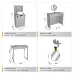 Retail Display Stand Grey Wooden Experience Table For Fashion-Forward Shop