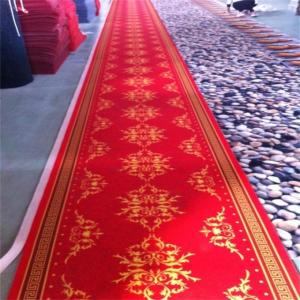 Wholesale Wedding PVC Carpet Flooring / Polyester Carpet Tiles Woven Technics from china suppliers