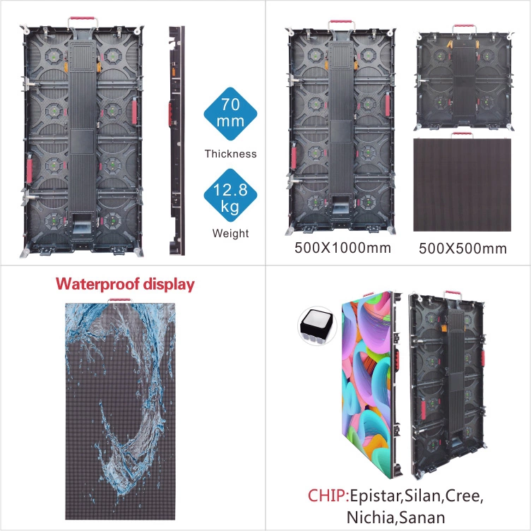 Ultra HD Stage LED Screen, Waterproof LED Video Wall Panel P3 P3.91 P4.81