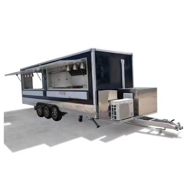 3500W and Customizable Domestic Village Hot Dog Cart with Fryer Food Street