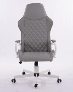Wholesale 320 White Kd Metal Star Base Revolving Ergonomic Luxury Office Boss Chair with Gaslift from china suppliers