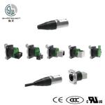 Panel Mount Waterproof Rj45 Network Connector Right Angle Shield Female RJ45