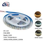 12000K 120leds 8mm 12V24V High Brightness Cold White SMD2835 Led Strip Light for