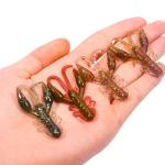 8 Colors Curly Tail Maggot Soft Fishing Lures Resin PVC