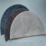Half round shaggy microfiber entrance mat
