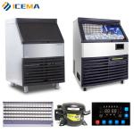 The Nissan 40 kg stainless steel commercial ice cube machine can be customized