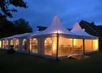 Soundproof White Party Marquee Tents With Hard Pressed Extruded Frame Structure