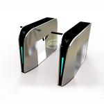 Flexible Flap Barrier Turnstile Gate , Double Tripod Turnstile For Supermarket