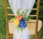 Hotel Celebration Organza Polyester Chair Back Cover