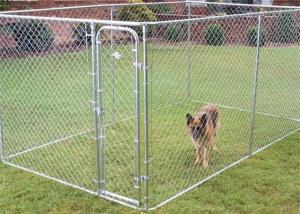Wholesale Stackable Folded Galvanized Steel Chain Link Storage Cage For Dog Run from china suppliers