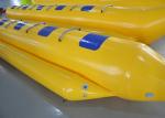 Customized Triple Welding Inflatable Water Toys / Blow Up Double Banana Boat