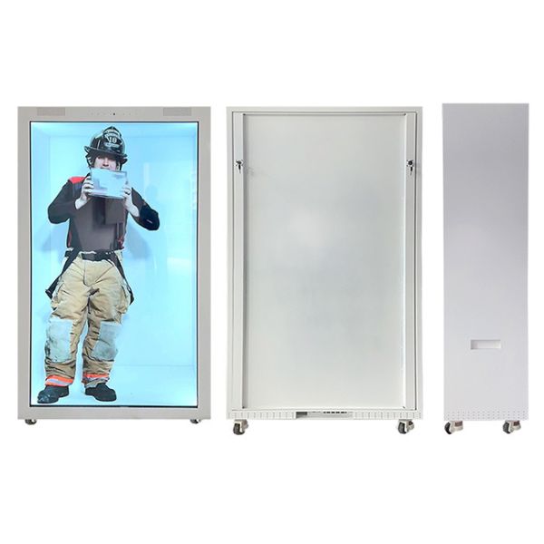 3d Hologram Display 98 inch Transparent LCD showcase Box Jewelry Museum Exhibition Video Holobox With Camera and Mic-TK