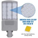 Gray Split Solar Street Light 100W High Power Solar Garden Lights IP65