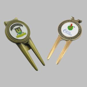 Wholesale OEM Custom Special Shape High Quality Blank Silver Metal Stainless Steel Golf Lawn Pitch Divot Tools Repair Tool from china suppliers