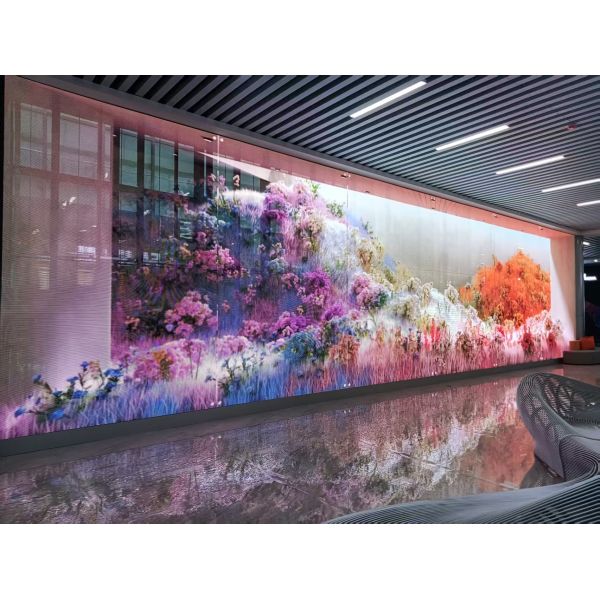 Customized High Brightness LED Grille Screen Indoor LED Transparent Grille Display Screen