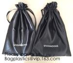 Satin Gift Bag For Gym,Low MOQ Customized Logo Size Satin Drawstring Bag