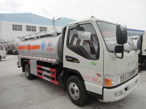 Wholesale best quality brand new 4*2 diesel 120HP JAC 1200gallon  5m3 oil truck for sale, JAC LHD fuel dispensing truck for sale from china suppliers