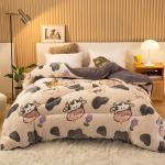 Sample Sustainable Super Soft Warm Cozy Winter Quilt Double Sided Soft Velvet
