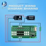 KLS BMS for Electric Motorcycle: 3S - 5S LiFePO4, 50A with Lithium Battery Temp
