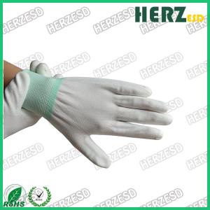 Wholesale Anti Static ESD Top Fit Glove Laboratory Carbon PU Palm Fit Gloves from china suppliers