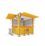 Galvanized Steel Bending 180g 10FT Mini Pop-up Shop Container Coffee Shop/Bar