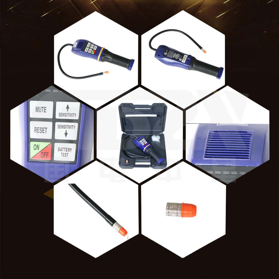 Portable Fully Automatic SF6 Gas Leak Detector DC 3V Reset Handheld