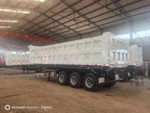 Wholesale 3 Axles Tipper Cargo Truck Trailer for 60t Load Capacity Sand Rock Coal Transport from china suppliers