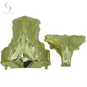 Wholesale Light Gold PP Plastic Coffin Corner1# With Steel Bar Coffin Accessories from china suppliers