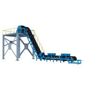 500mm Cleated Inclined Belt Conveyors For Bulk Material