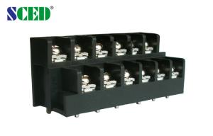 Wholesale Brass Two Levels 20A Barrier Terminal Block Pitch 11mm Plastic PA66 from china suppliers
