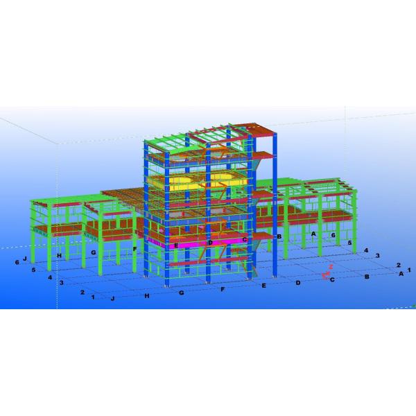 Q235 Thermal Insulation Steel Construction Warehouse High Load Bearing Steel Frames