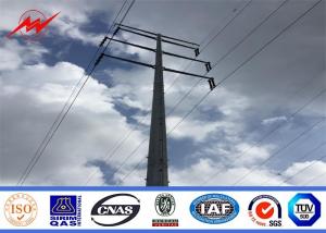 China 132KV Medium Voltage Galvanized Transmission Line Pole Anti Rust 3-15m on sale