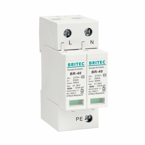 BR-40 2P tuv type 2 surge protection device surge arrester spd thunder