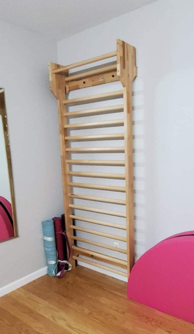 Gymnastics Wooden Ladder Stall Bars Suspension Trainer Physical Therapy Gymnastics Tool For Back Pain Arthritis Exercise
