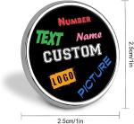 Round Lapel Hat Pin Tie Tack .75"| Customize With Your Own Image, Personalized