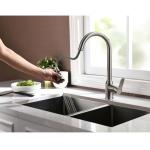Wanhai Cartridge 60cm Hose Brass Pull Down Kitchen Faucet