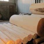 Cabinet Engineered Anigre Wood Veneer Yellow 0.15-0.55mm Slice Cut Natural
