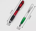 3IN1 LED light promotional plastic pen with touch screen phone gift ball point