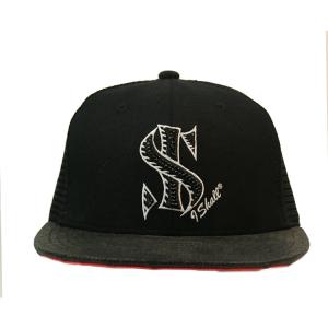 Wholesale Studded Rhinestone Bling 5 Panel Trucker Cap 85% Acrylic +15% Wool +1005 Polyester Mesh from china suppliers
