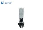 144FO fiber optic splice closure with 1 oval and 4 round cable port