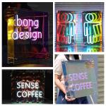 Indoor Electronic Signs with Infinite Background and Acrylic Mirrors LED Letters