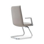 ODM Leather Office Swivel Chair Aluminum Armrest With PU Pad