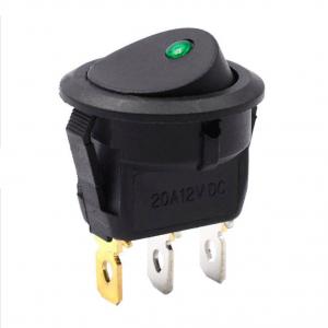 China LED Lamp 12v 20A Rocker Power Switch 3pin Round Automobile Refit on sale