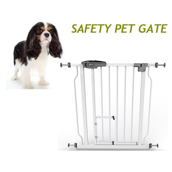 Doorways Metal Cat Pet Friendly Stair Gate Durable Multiscene