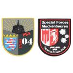 Sew On Shield Security 25mm Police Embroidered Patch For police Uniform