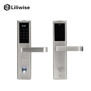 Wholesale Keyless Residential Door Locks , Fingerprint Hotel Electronic Door Locks 304 Stainless Steel from china suppliers