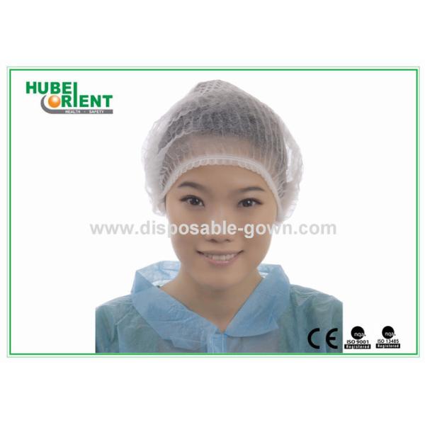 Non Stimulating 10g/m2 PP Non Woven Head Cover With Double Elastic