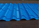 PPGI Steel Metal Roof Panel Roll Forming Machine 16 Rollers , 0.3-0.8mm
