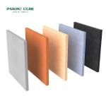 Sound Absorption 9 or 12mm Thickness Polyester Fiber Acoustic Panel In Blue